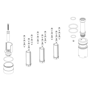 Herzbach MODUL7 Unterputzverlängerung 2 cm für PUSH Thermostat 3 Verbraucher