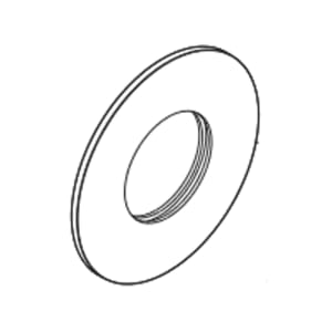 Herzbach DEEP BLACK Ersatz-Rosette Bedieneinheit zu Waschtisch-Unterputzbatterie