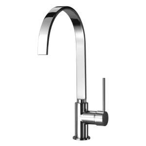 Herzbach LIVING Spültisch-Einlochbatterie mit Flachauslauf