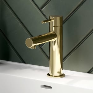 Herzbach SIRO PVD GOLD Waschtisch-Einlochbatterie M-Size