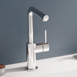 Herzbach SIRO Waschtisch-Einlochbatterie L-Size Griff seitlich, ohne Ablaufgarnitur