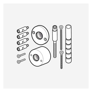 Herzbach LOGIC XL Vario Unterputzverlängerung 4 cm kürzbar für XL Vario Unterputz Umsteller