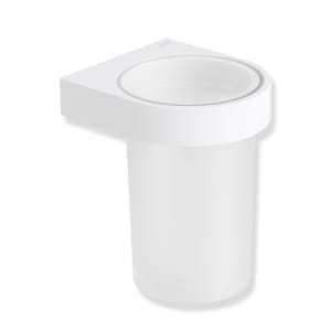 HEWI System 800 Becher aus Kristallglas mit Halter