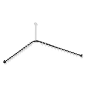 HEWI System 900 Vorhangstange für Duschwanne 120 x 120 cm