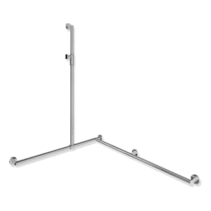 HEWI System 900 Duschhandlauf mit verschiebbarer Brausehalterstange mit Magnetbrausehalter 118,5 cm, rechts