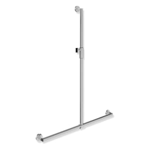 HEWI System 900 Duschhandlauf mit verschiebbarer Brausehalterstange mit Magnetbrausehalter 96,5 cm