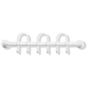 HEWI Garderobenstange 60 cm mit 3 Doppelhaken nach vorn