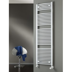 HSK Line Round Badheizkörper 50 x 121,5 cm, Anschlüsse beidseitig unten