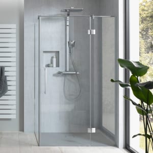 HSK Aperto Pro Drehtür pendelbar an Nebenteil für Seitenwand 80 cm, Anschlag rechts