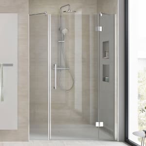 HSK Aperto Pro Pendeltür 3-teilig für Raumnische Sondermaß, Anschlag rechts