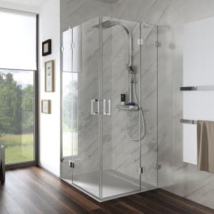 HSK Aperto Pur 2 Pendeltüren für Eckeinstieg 4-teilig Sondermaß und Sonderhöhe