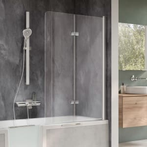 HSK Favorit Nova Badewannenaufsatz 2-teilig 100 cm, Anschlag rechts