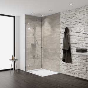 HSK Walk-In Aperto Drehtür pendelbar 2-teilig, Anschlag links, 100 cm