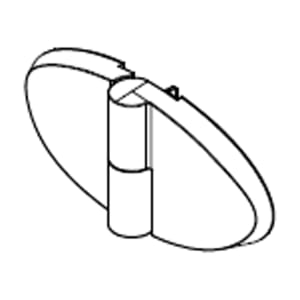 HSK Classic Ersatz-Scharnier, komplett, Anschlag links