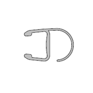 HSK Ersatz-Dichtprofil, vertikal 201 cm