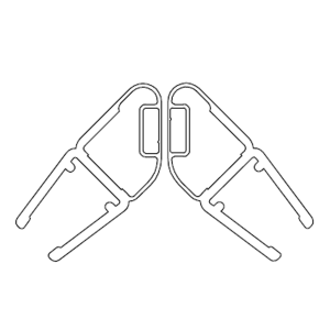 HSK Set Magnetprofile 45°, 210 cm