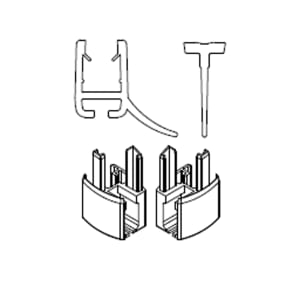 HSK Set Ersatz-Wasserabweisprofile mit Einschubdichtung