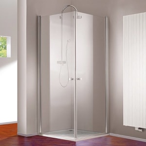 HÜPPE 501 Design pure 4-Eck Schwingtür 88 x 200 cm, Glas ohne Anti-Plaque