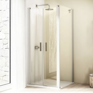 HÜPPE Design elegance 4-Eck Seitenwand für Pendeltür 75 x 190 cm, mit Anti-Plaque