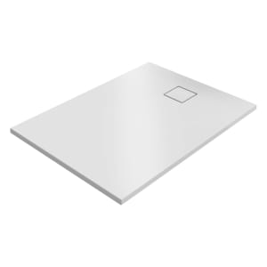 HÜPPE EasyFlat 4-Eck Duschwanne 120 x 80 cm, Ablauf an kurzer Seite