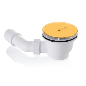 HÜPPE EasyStep Ablaufgarnitur und Ablaufkappe rund, Aufbauhöhe 9 cm