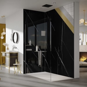 HÜPPE EasyStyle Wandverkleidung 100/150 x 255 cm, 2 Stück gemischt