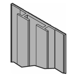 HÜPPE Verbindungsprofil HÜPPE Select+ Organizer Aufnahme / No-Drill Aufnahme für EasyStyle Wandverkleidung L: 255 cm