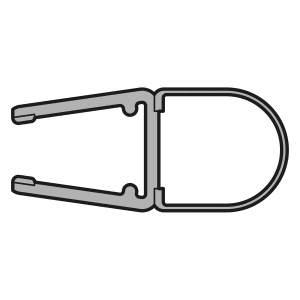 HÜPPE O-Profil für 8 mm Glasstärke bei Duschabtrennungen