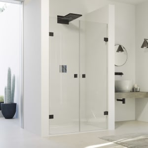HÜPPE SolvaPro Pendeltür in Nische 60-120 x 120-200 cm, mit Anti-Plaque