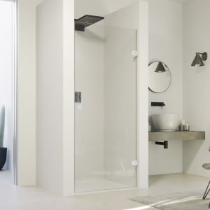 HÜPPE SolvaPro Schwingtür in Nische 50-90 x 200,1-220 cm, mit Anti-Plaque