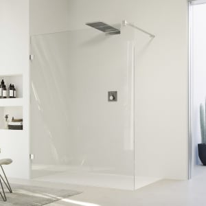 HÜPPE SolvaPro Seitenwand alleinstehend 120,1-180 x 60-200 cm, mit Anti-Plaque