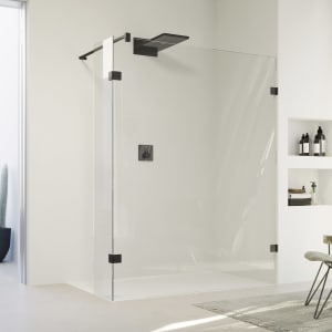 HÜPPE SolvaPro Seitenwand mit beweglichem Segment 20-120 x 200,1-220 cm, ohne Anti-Plaque