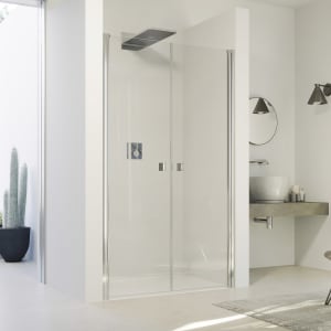 HÜPPE SolvaPro Pendeltür in Nische 100 x 200 cm, mit Anti-Plaque