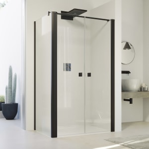 HÜPPE SolvaPro Pendeltür für Seitenwand 60-120 x 120-200 cm, mit Anti-Plaque