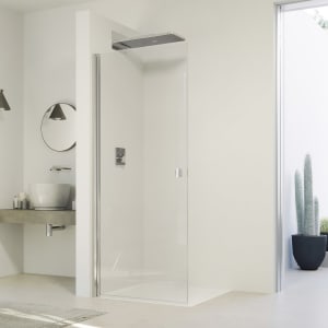 HÜPPE SolvaPro Schwingtür für Nische und Seitenwand 100 x 200 cm, ohne Anti-Plaque