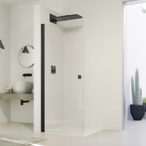 HÜPPE SolvaPro Schwingtür für Nische und Seitenwand 50-90 x 200,1-220 cm, ohne Anti-Plaque