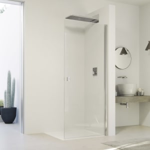 HÜPPE SolvaPro Schwingtür für Nische und Seitenwand 50-100 x 120-200 cm, mit Anti-Plaque