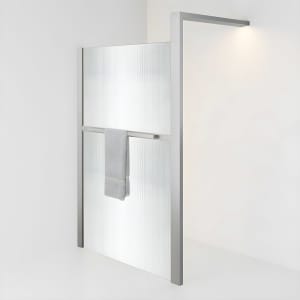 HÜPPE Sphere 4-Eck Walk-In Seitenwand alleinstehend 136 - 142 cm, mit Licht