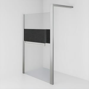 HÜPPE Sphere 4-Eck Walk-In Seitenwand alleinstehend 154 - 162 cm, ohne Licht