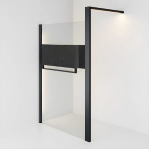 HÜPPE Sphere 4-Eck Walk-In Seitenwand alleinstehend 156,5 - 162 cm, mit Licht