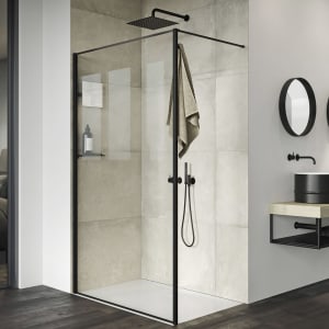 HÜPPE Select+ Frame Walk-In Seitenwand alleinstehend gerahmt 6 mm, 120 x 200 cm