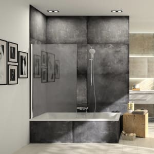 HÜPPE Xtensa pure 4-Eck Seitenwand 1-teilig Sondermaß für Badewanne