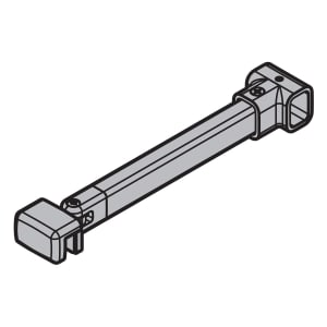 HÜPPE Design pure T-Lösung-Bügel mit Querverstrebung, gekürzte Verbindung
