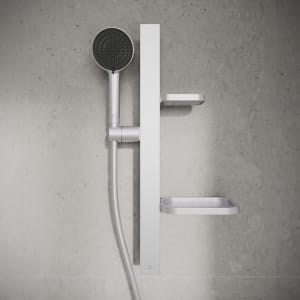 Ideal Standard Alu+ Brausekombination mit 2 Funktions-Handbrause und 2 Ablagen