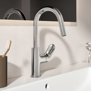 Ideal Standard Ceralife O  Waschtischarmatur H200 Push-Open Ventil mit herausziehbarer Handbrause