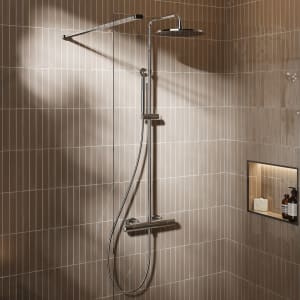 Ideal Standard Ceratherm T25 M Duschsystem, Kopfbrause rund