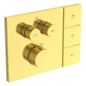 Ideal Standard Ceratherm Thermostat-Armatur Unterputz mit Navigo® Brausewähler, passend für Solos Kopfbrausen mit Fernbedienung