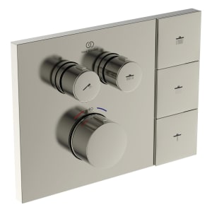Ideal Standard Ceratherm Thermostat-Armatur Unterputz mit Navigo® Brausewähler, passend für Solos Kopfbrausen mit Fernbedienung
