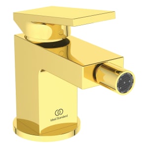 Ideal Standard Extra Bidetarmatur, Ausladung 11,3 cm, mit Ablaufgarnitur