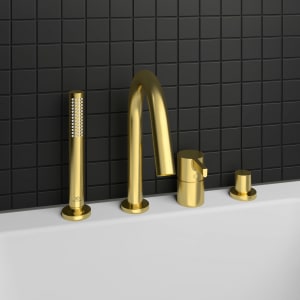 Ideal Standard Joy 4-Loch-Badearmatur für Wannenrand mit Auslauf